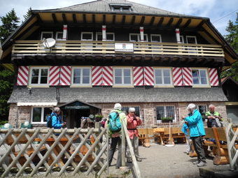 Darmstädter Hütte auf 1.030 m Höhe